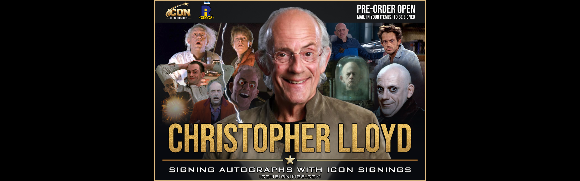 Christopher Lloyd Signing with ICON Signings - Website Banner